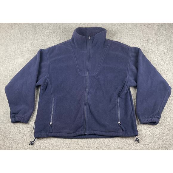 Columbia Women's Large Blue Long Sleeve Fleece Sweatshirt w/ Pockets - Picture 1 of 11